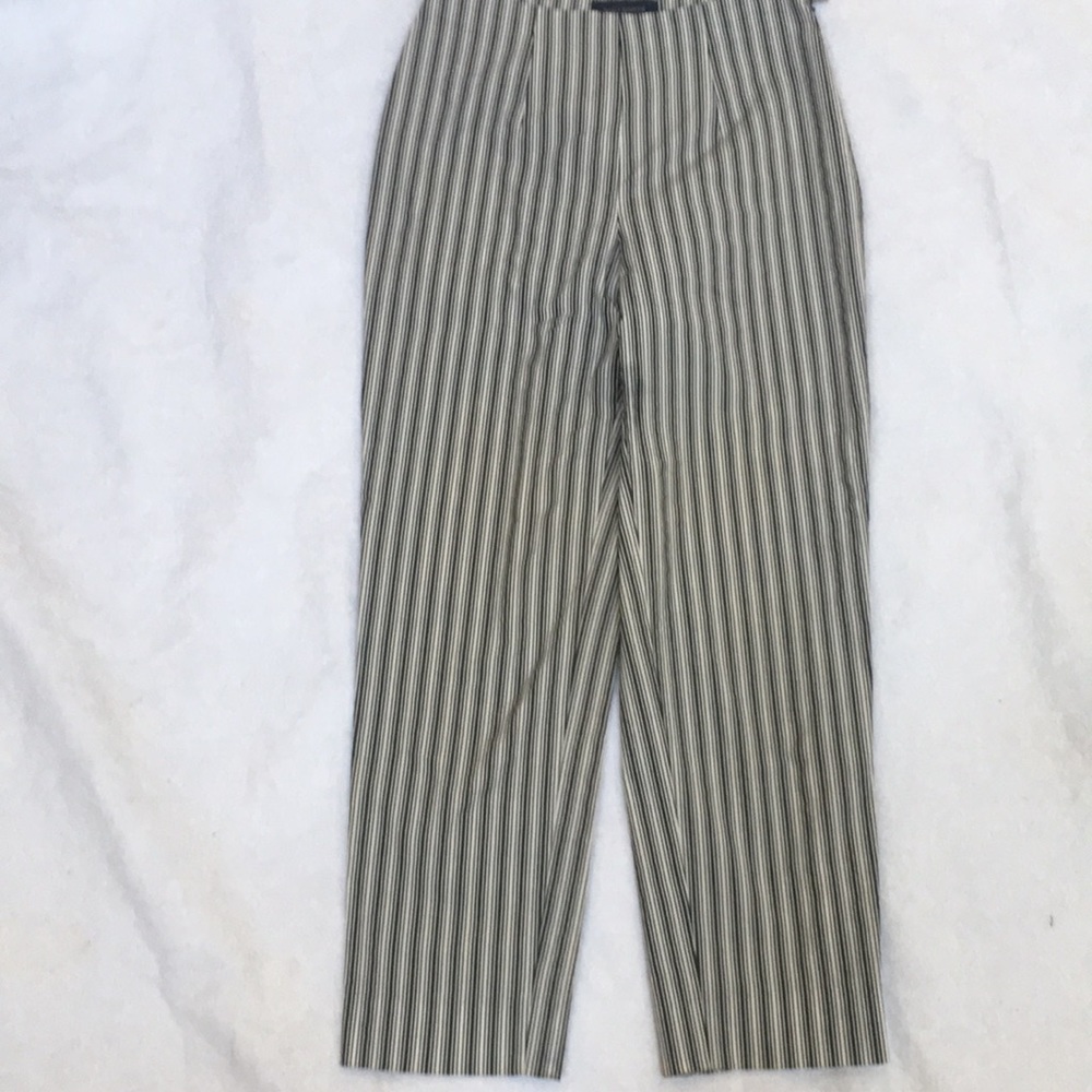 Piazza Sempione  Dark Grey and White Stripped pant
